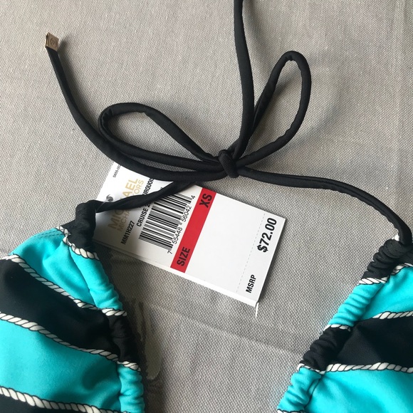 NWT micheal Kors triangle bikini top size XS - Picture 4 of 5